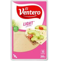 Queso tierno light EL VENTERO, lonchas, bandeja 200 g Queso tierno light EL VENTERO, lonchas, bandeja 200 g