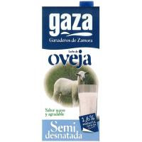 Leche semidesnatada de oveja GAZA, brik 1 litro