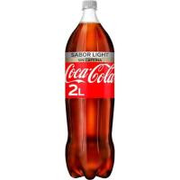 Refresco de cola light sin cafeína COCA COLA, botella 2 litros Refresco de cola light sin cafeína COCA COLA, botella 2 litros