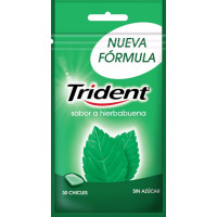 Chicle TRIDENT bolsa hierbabuena 43.5 g 30 u Chicle TRIDENT bolsa hierbabuena 43.5 g 30 u