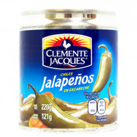 Chiles Jalapeños CLEMENTE JACQUES enteros en escabeche 121 g