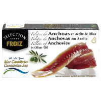 Filetes de Anchoas FROIZ Selection del mar Cantábrico en Aceite de Oliva 25 g Filetes de Anchoas FROIZ Selection del mar Cantábrico en Aceite de Oliva 25 g