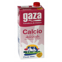 Leche GAZA calcio desnatada brik 1 l Leche GAZA calcio desnatada brik 1 l