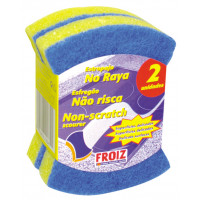 Estropajo FROIZ superficies delicadas no raya pack 2 u azul Estropajo FROIZ superficies delicadas no raya pack 2 u azul