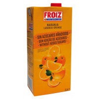 Bebida FROIZ naranja sin azúcares añadidos brik 1 l