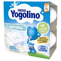 Yogolino NESTLÉ natural sin azúcares añadidos 4x100 g Yogolino NESTLÉ natural sin azúcares añadidos 4x100 g