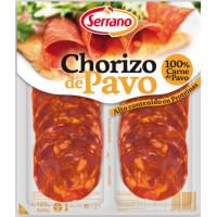 Chorizo Serrano de Pavo lonchas 100 g