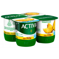 Activia con piña 0% 4x120 g Activia con piña 0% 4x120 g