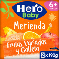 Potito HERO Merienda Fruta y Galleta 2x190 g Potito HERO Merienda Fruta y Galleta 2x190 g