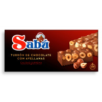 Turrón SABÚ chocolate con avellanas 175 g Turrón SABÚ chocolate con avellanas 175 g