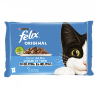 Comida gatos FÉLIX Pescado 4x85 g