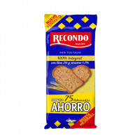 Pan tostado RECONDO integral 60 rebanadas 540 g Pan tostado RECONDO integral 60 rebanadas 540 g