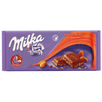Chocolate MILKA con almendras 125 g