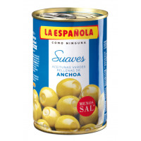 Aceitunas LA ESPAÑOLA suave rellena de anchoa 130 g
