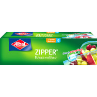 Bolsa ALBAL Zipper multiuso 1 L 12 u Bolsa ALBAL Zipper multiuso 1 L 12 u