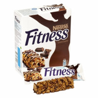 Barrita de cereales con chocolate FITNESS Nestlé pack de 6 unidades de 23,5 g.