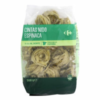 Pasta nidos de espinacas Classic CARREFOUR 500 g.