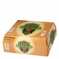 Cerveza Carrefour Lager pack de 24 botellas de 25 cl.