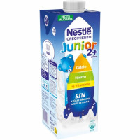 Preparado lácteo infantil de crecimiento desde 3 años Nestlé Junior Original sin gluten y sin azúcar añadido brik 1 l.