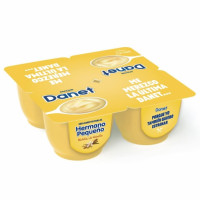 Natillas de vainilla DANONE Danet pack de 4 unidades de 120 g.