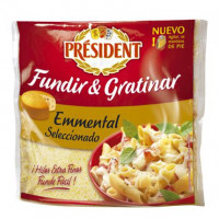 Queso rallado emmental Especial pastas Président 150 g.