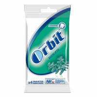 Chicles sabor eucalipto ORBIT 4 pquetes de 10 ud.