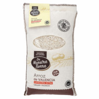 Arroz de Valencia categoría extra DE NUESTRA TIERRA 1 kg.