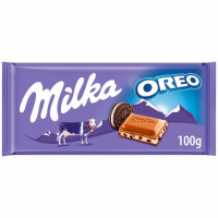 Chocolate con leche y oreo MILKA 100 g.