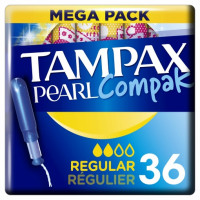 Tampones regular Pearl Compak TAMPAX 36 ud.