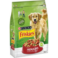 FRISKIES pienso para perros adultos con buey, cereales y verduras bolsa 3 kg