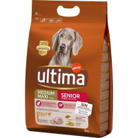 ULTIMA Medium Maxi Senior Agevital pienso para perros senior medianos y grandes con pollo bolsa 3 kg