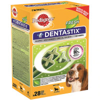 PEDIGREE Dentastix Fresh snack dental para perros de tamaño mediano aliento fresco 28 unidades 25,7 g