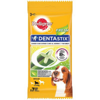 PEDIGREE Dentastix Fresh snack dental para perros de tamaño mediano aliento fresco 7 unidades 25,7 g