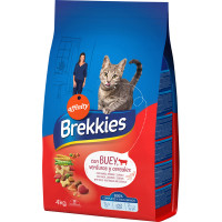BREKKIES pienso para gatos adultos con buey verduras y cereales bolsa 3,5 kg
