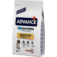ADVANCE Sensitive pienso para perros adultos grandes y medianos con salmón y arroz bolsa 3 kg