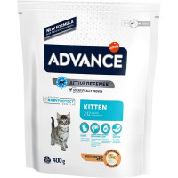 ADVANCE Kitten pienso para gatos cachorros pollo y arroz envase 400 g