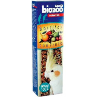 BIAZOO barritas con frutas para cotorras envase 2 unidades