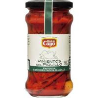 Pimiento de piquillo entero VIUDA DE CAYO, frasco 290 g