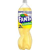 Refresco de limón FANTA Zero, botella 2 litros