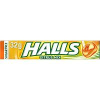 Caramelo sabor cítricos sin azúcar Lc HALLS Vita-C, paquete 32 g