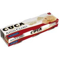 Atún claro natural CUCA, pack 3x48 g