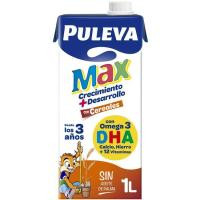 Leche infantil con cereales y omega 3 PULEVA, brik 1 litro