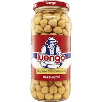 Garbanzo cocido bajo sal LUENGO, frasco 400 g