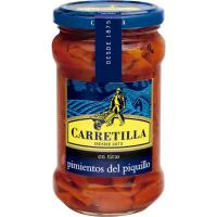 Pimiento de piquillo al ajillo en tiras CARRETILLA, frasco 225 g