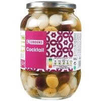 Cocktail encurtidos EROSKI, frasco 500 g