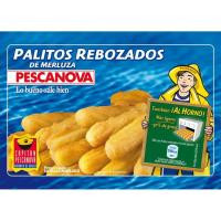 Palitos de merluza rebozados PESCANOVA, caja 300 g