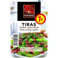 Jamón curado tiras NAVIDUL, bandeja 50 g