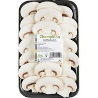 Champiñón laminado EROSKI, bandeja 250 g