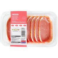 Filetes de lomo adobado de cerdo extrafino EROSKI, bandeja 300 g