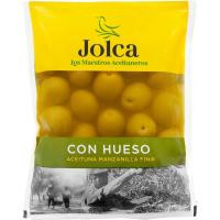 Aceitunas manzanilla con hueso JOLCA, bolsa 100 g